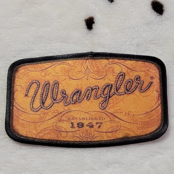 Wrangler DYI Fabric Hat Patch Glue Iron On Sew Custom Hat Patch - Picture 1 of 5